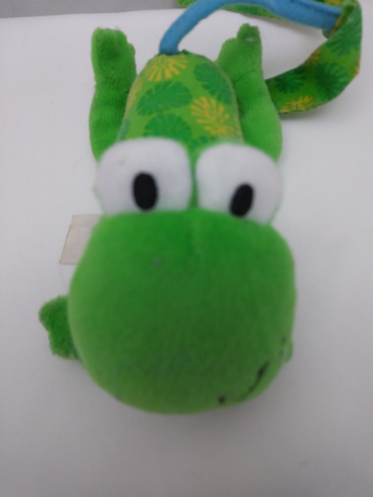 Infantino Green Frog Bell Rattle Yellow Blue Baby Crib Toy Plush 5