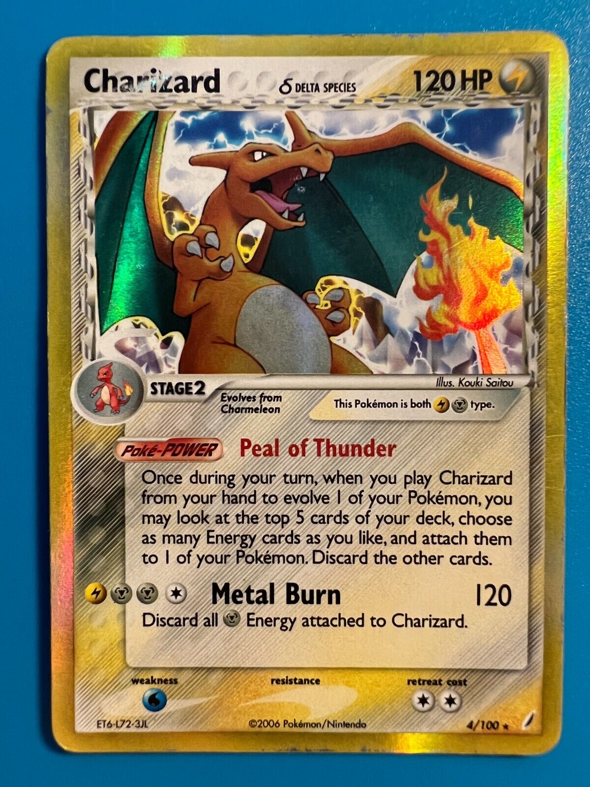 4/100 Charizard Rare Holo Pokemon TCG Card - ex Crystal 4/100 Charizard Rare Holo Pokemon TCG Card - ex Crystal