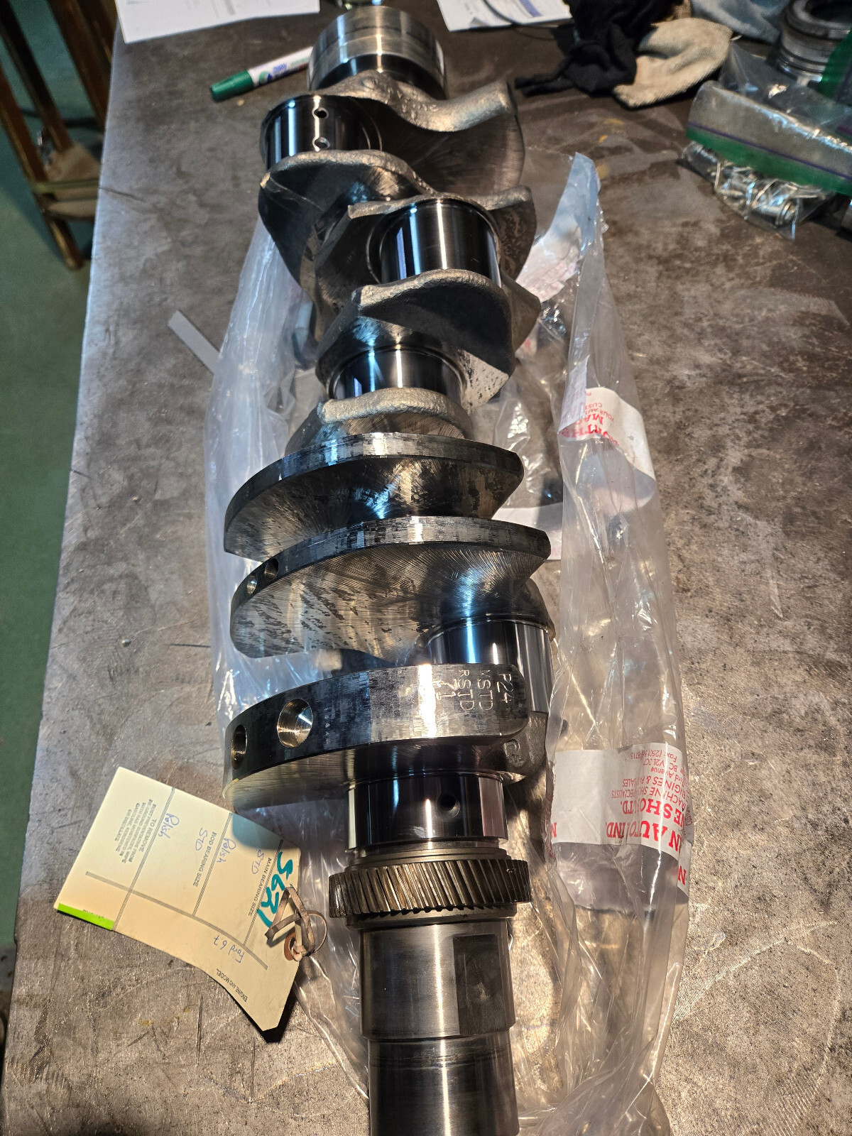 2011-2015 Ford 6.7 Powerstroke Diesel Crankshaft SONOFLUXED POLISHED STANDARD - Picture 7 of 12