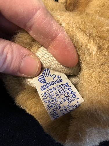 APPLAUSE BROWN DOG PLUSH HAND PUPPET VINTAGE COLLECTIBLE