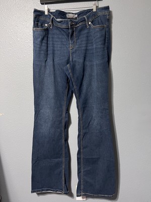 Torrid Luxe Slim Boot Super Stretch Jeans EUC Dark Wash Comfortable Waist 18 XT