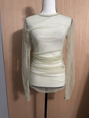 Free People NWOT Last Layer Sheer Mesh Top, Festival, $48, Size Small 