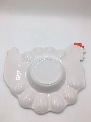VINTAGE HEN SHAPED DEVILED EGG TRAY
