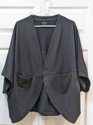 NEW with Tags Belk Zelos Shaw  Wrap with Pockets Black Medium