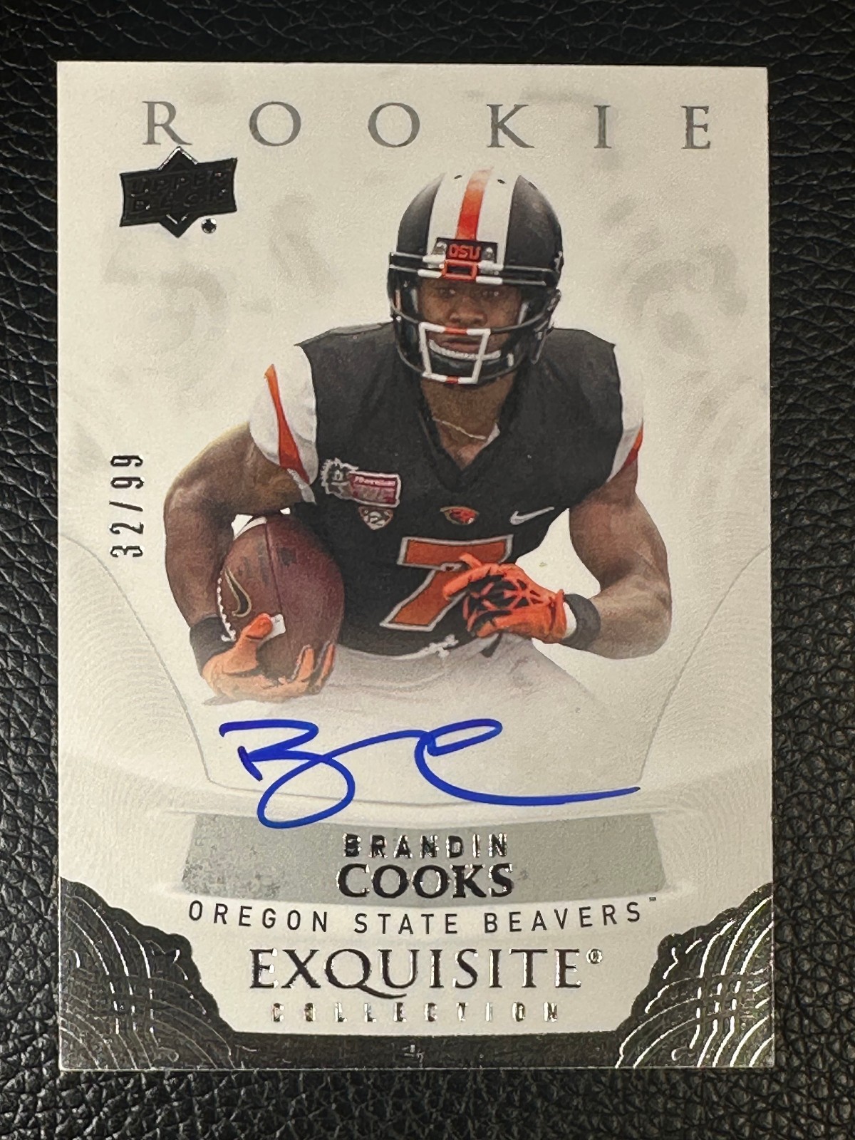 2013 Upper Deck Exquisite Collection Brandin Cooks 32/99 Auto RC Rookie