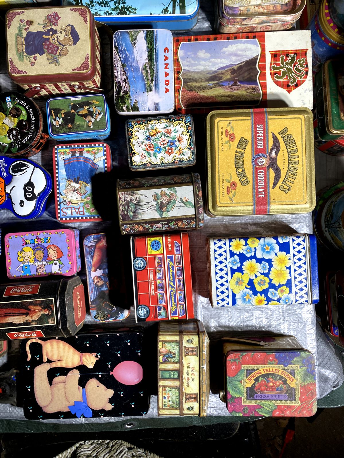 VINTAGE SMALL & MEDIUM ADVERTISING TINS CANISTERS ***YOU PICK***