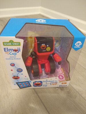WowWee Sesame Street Elmoji Coji Junior Coding Robot Toy Red Bluetooth New