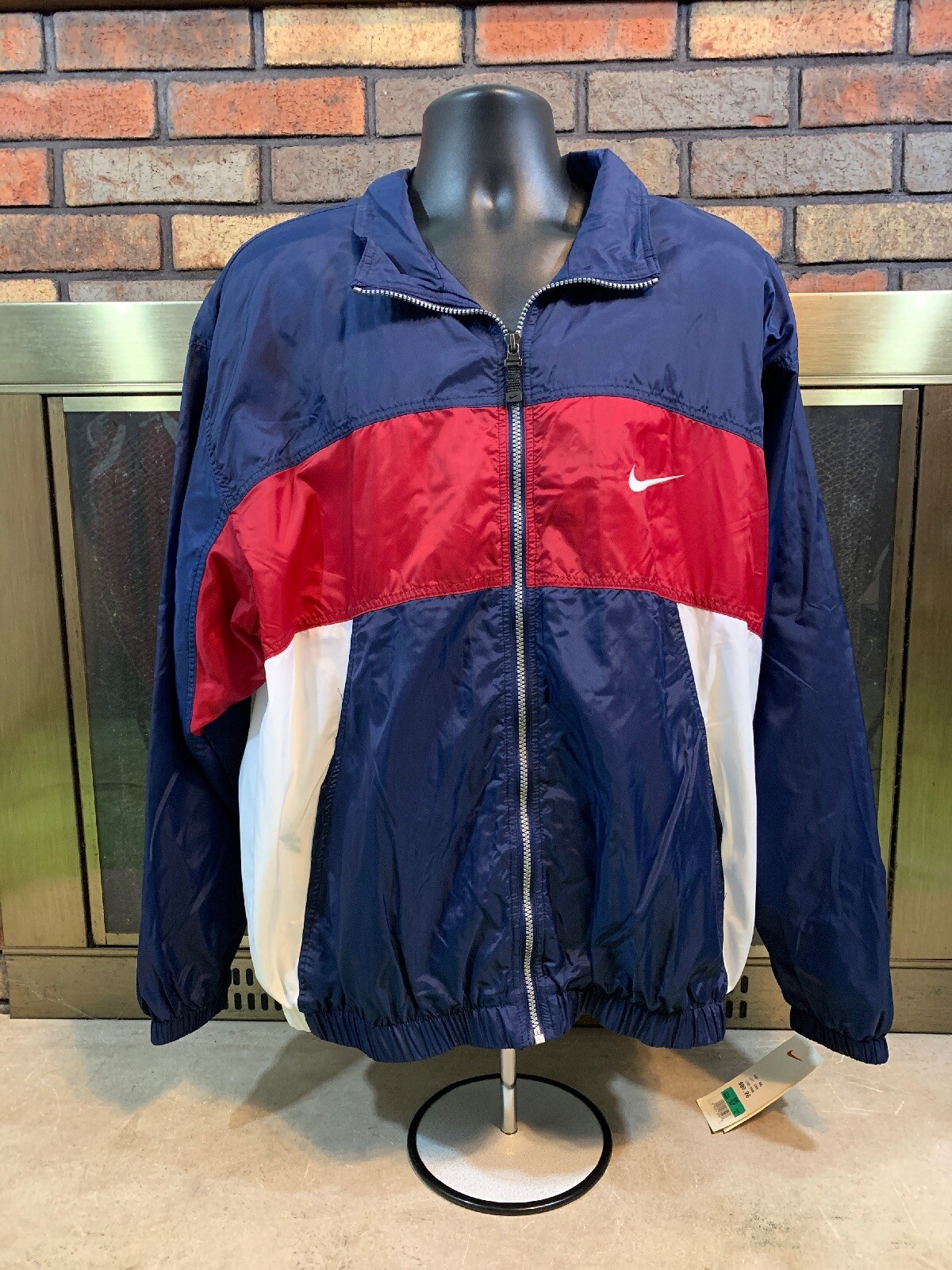 NWT Vintage 90s Nike Spellout Full Zip 