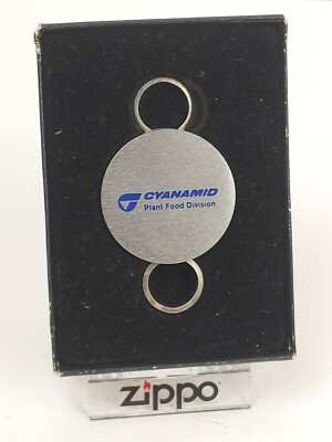ZIPPO Key Ring - ''CYANAMID Plant Food Division  - New Old Stock in Original Box