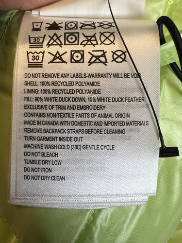 Pre-owned Canada Goose Crofton Puffer Jacket Coat M In Green