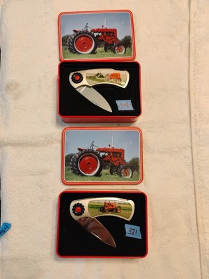 Pocket Knife in Tin Case Red Tractor 2 1/2''        PLEASE PICK ONE # 319   # 321