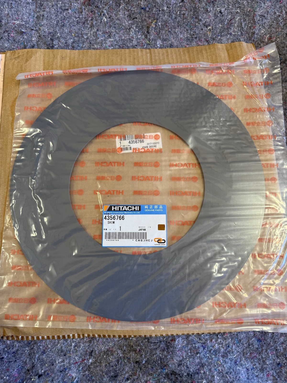 ​New NOS Genuine OEM Hitachi for John Deere Shim 4356766