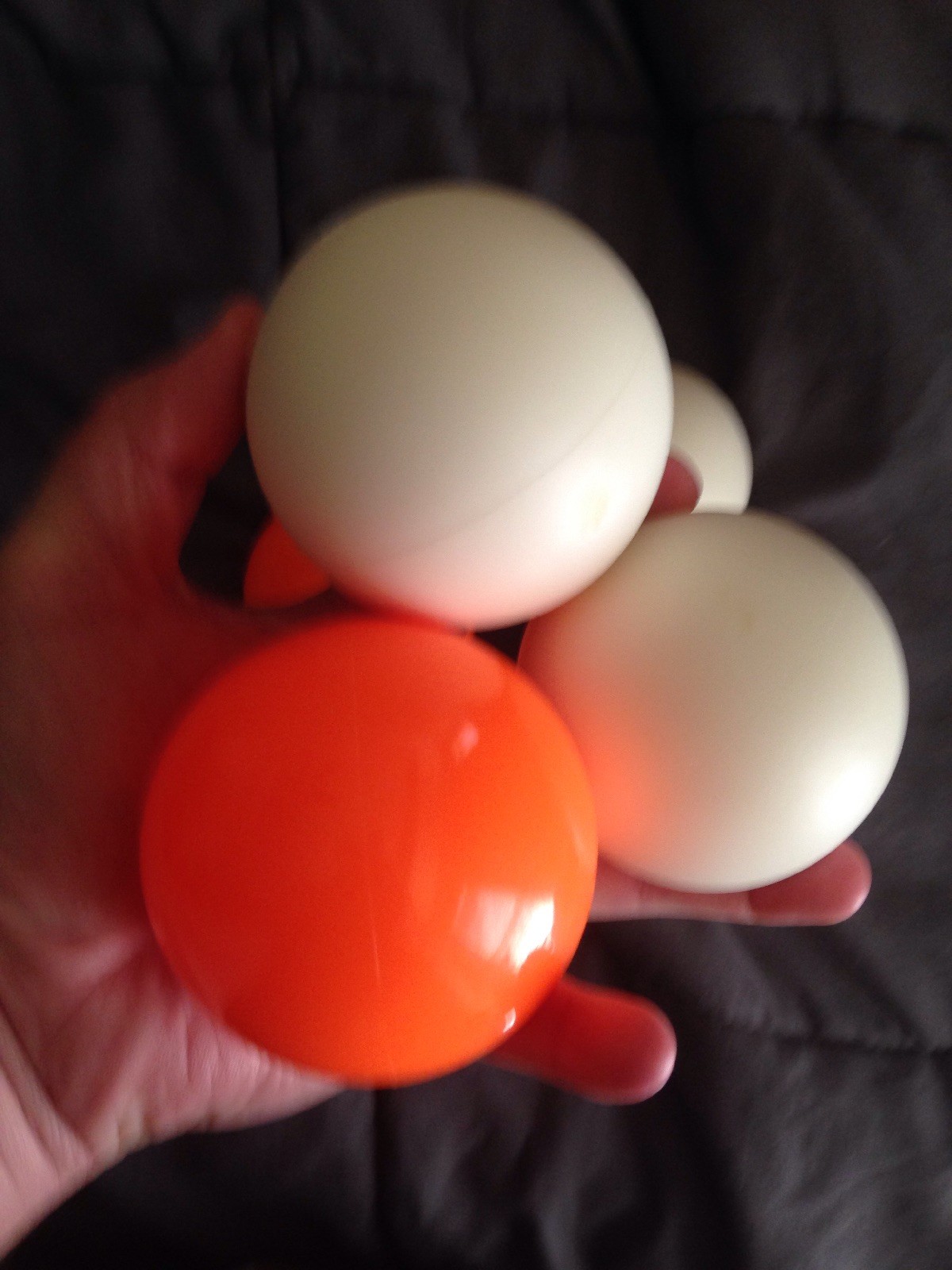 Sil-x Juggling Lot Of 5 Balls Liquid  Silicone Filled Juggle Balls Play Of Italy