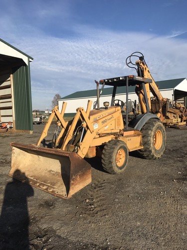 Case 590l Backhoe Extended Hoe 4x4