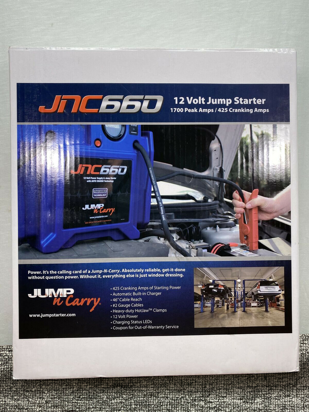 Solar Jumpncarry Jnc 660 1700 Peak Amp 12 Volt Jump Starter Clore