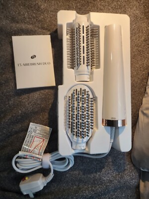T3 Micro AireBrush Duo - Interchangeable Hot Air Blow Dry Brush - White
