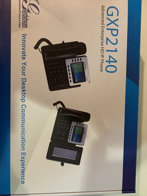 NEW Grandstream GXP2140 4 Line HD Bluetooth PoE Color LCD VoIP IP Gigabit Phone