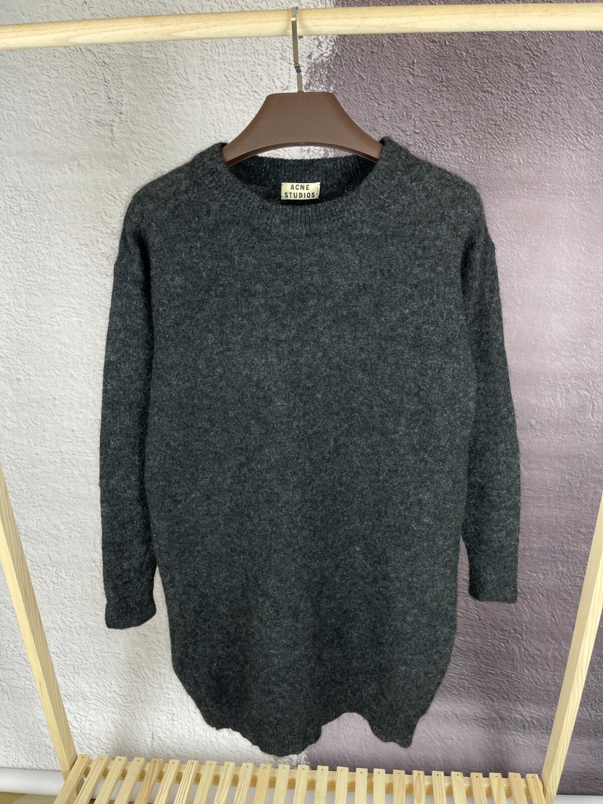 トップス ACNE STUDIOS LOYAL L-WOOL PAW Acne Studios Loyal Mix Paw14 Womens Sweater Mohair Wool Size