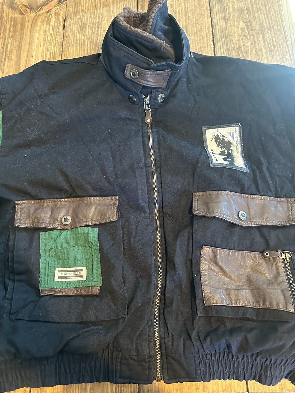 VTG 1980's Gabrielle Bomber Jacket - Club Gabrielle Action