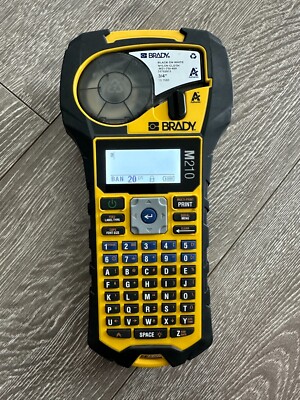 ꙮ Brady M210 Portable Handheld Label Maker Printer, Yellow/Black