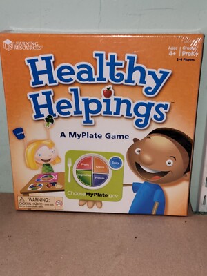 Learning Resources Healthy Helpings A MyPlate Game 2-4 Players Boardgame PreK+