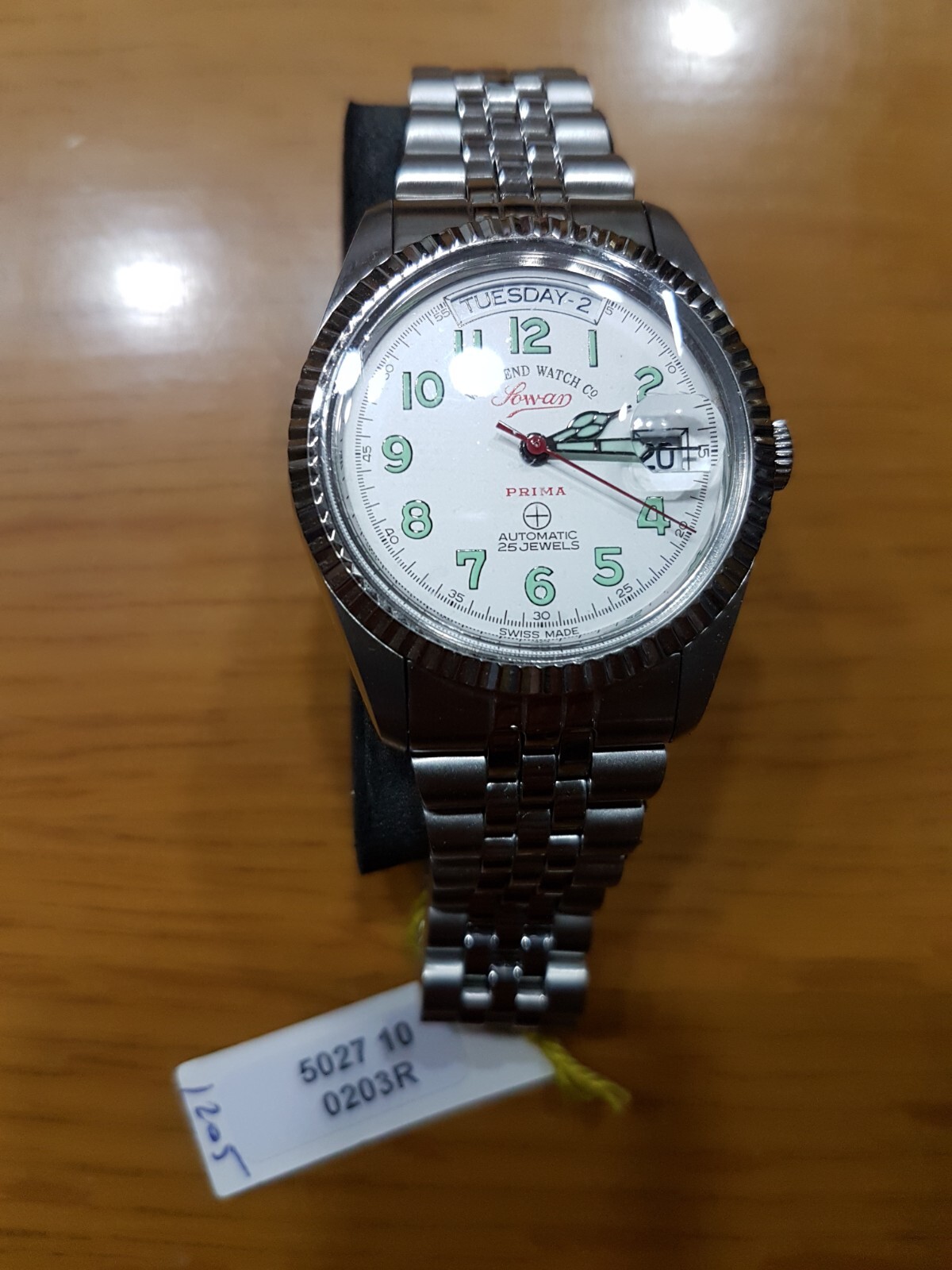 Pre-owned West End Watch Co. 5027.10.0203r White Dial Automatic 37 Mm Unisex