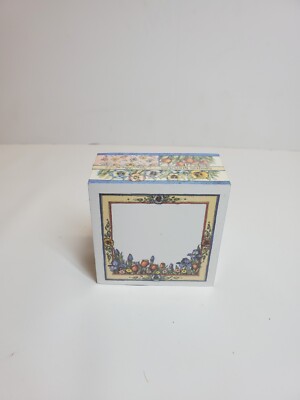 NEW Factory-Sealed Vtg 1997 Lang Main Street Press Post-it Cube ''Spring Flowers''