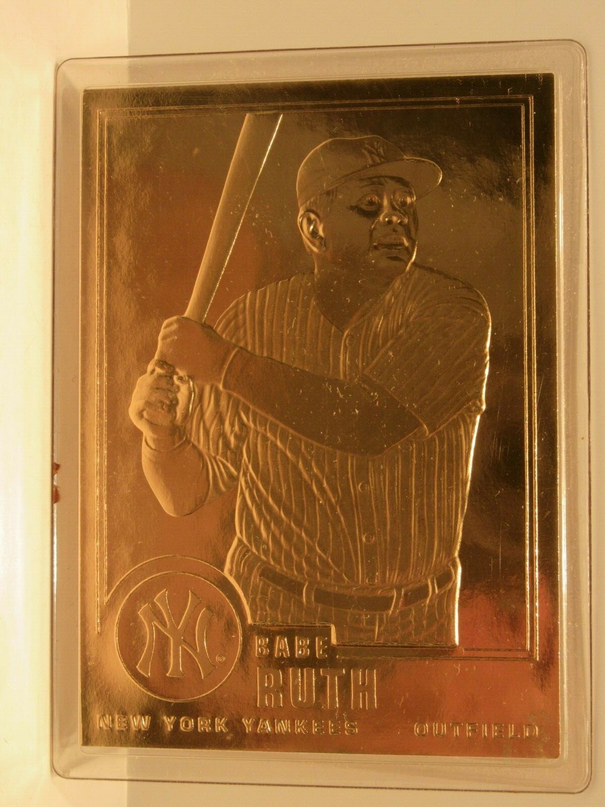 Babe Ruth #30 22KT Gold Foil Baseball Card Sealed In Holder
