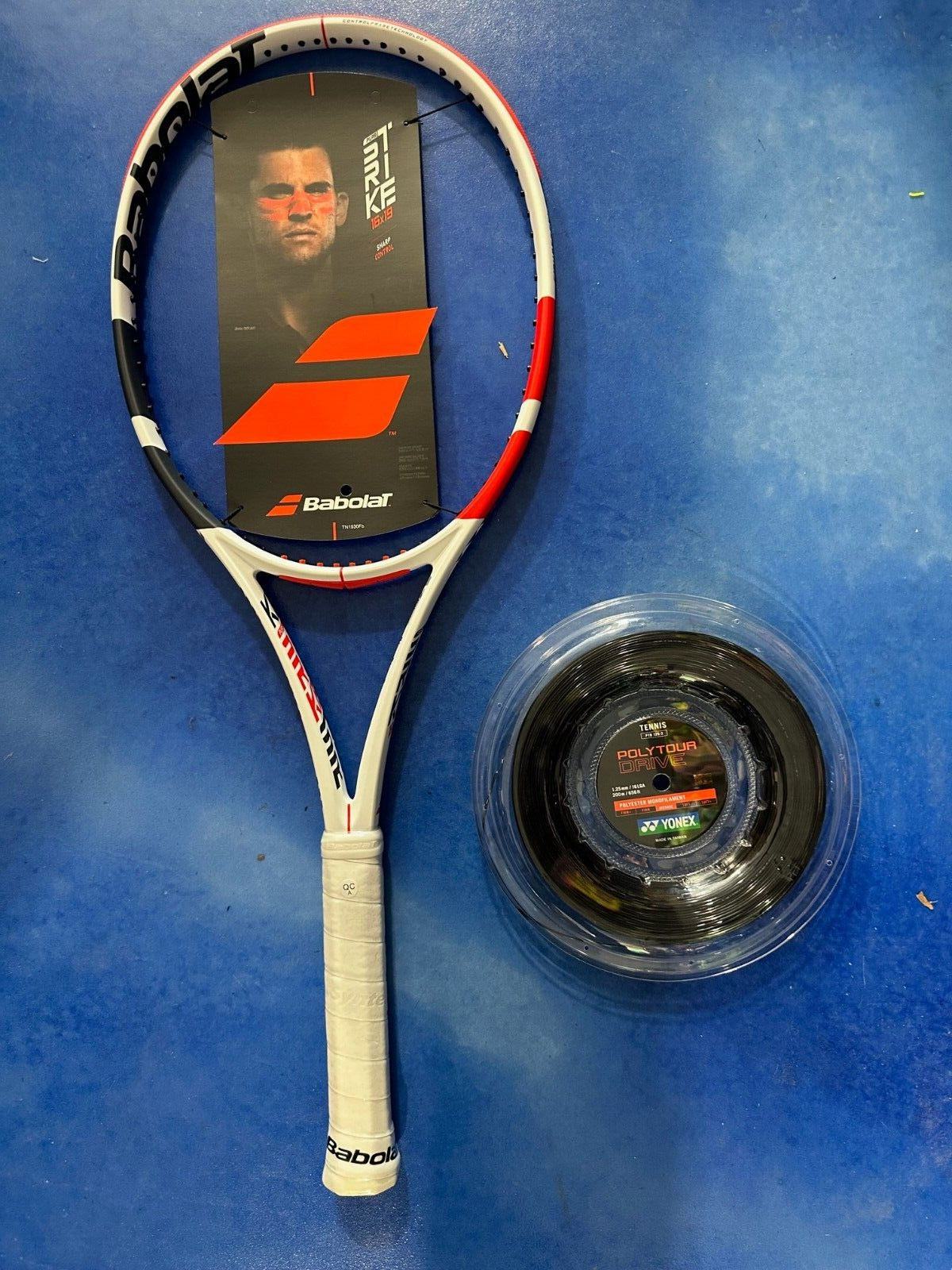 New 2022 Babolat Pure Strike 18x20 (4 3/8) & FREE reel Yonex