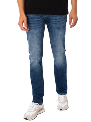 

Мужские узкие джинсы с 5 карманами Armani Exchange, синие, Синий, 6RZJ13-Z1YJZ-1500