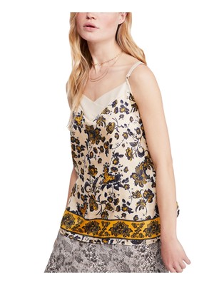 

FREE PEOPLE Женская майка с V-образным вырезом Petites