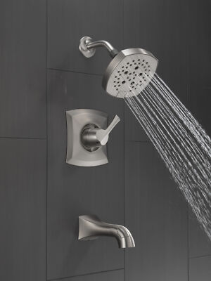 Delta Pierce Tub/Shower Trim w/ Valve Brushed Nickel-Certified Refurbished