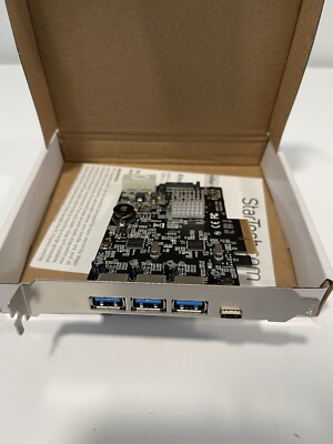 StarTech PEXUS313AC2V 4-Port USB 3.1 PCIe Card 3 x USB-A + 1 x USB-C 