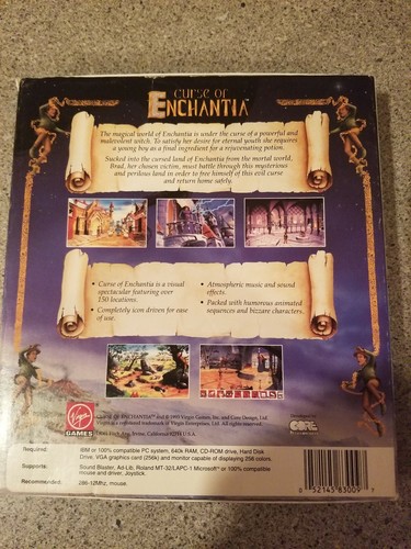 1993 Virgin Games - Curse of Enchantia - Computer Game - CD-ROM