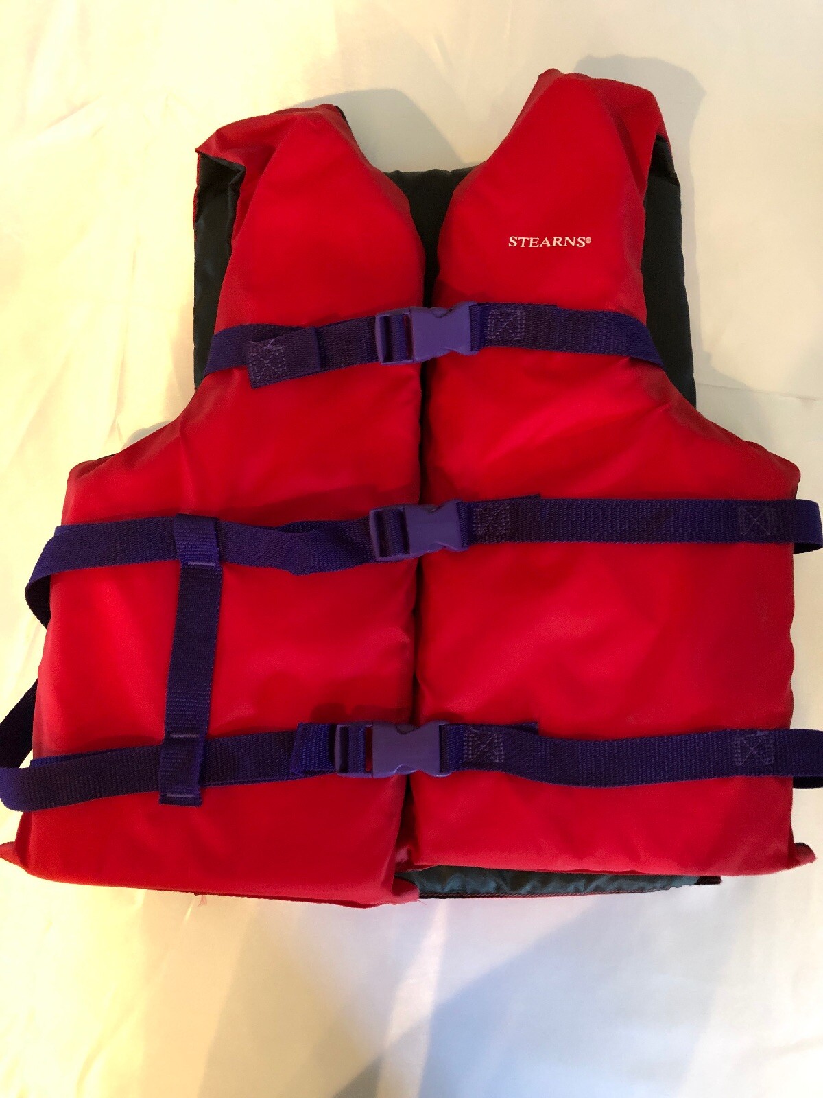 STERNS  life vest Adult Universal Coast Guard Approved Red Purple