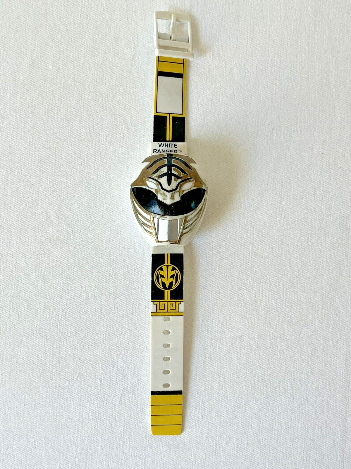 Vintage 1995 Mighty Morphin Power Rangers White Ranger Watch Sound Works New Bat