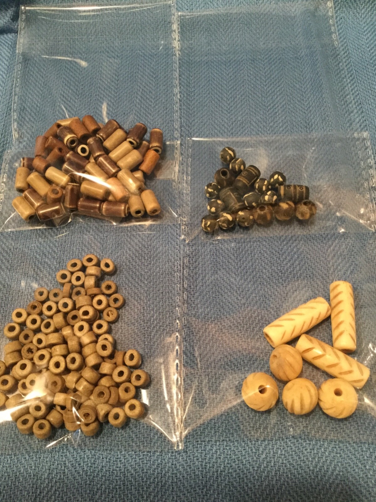 JEWELRY BEADS, PENDANTS, LOT 12 BAGS, MIXED, PRE OWNED.