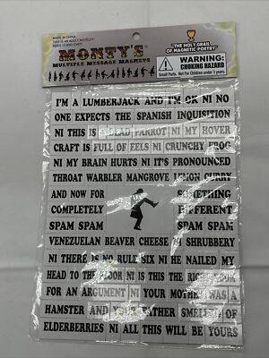 Monty Python - Monty's Multiple Message Magnets - Nerd Block Exclusive