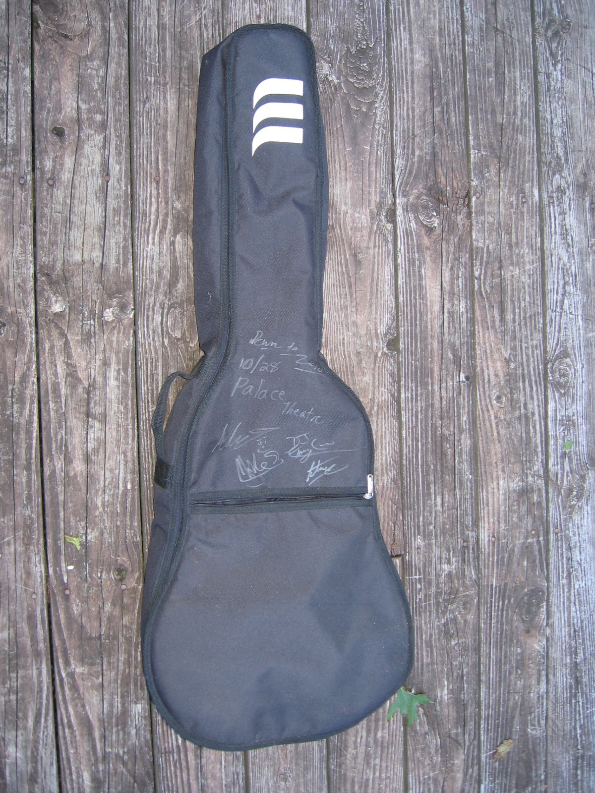 TKL Soft Guitar Carrying Case Black W Shoulder Straps Autographed Down to Zero
