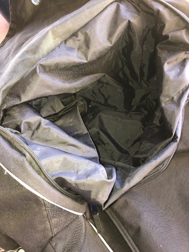 Rawlings Black White Rolling Baseball Softball Catchers Gear Bat Bag