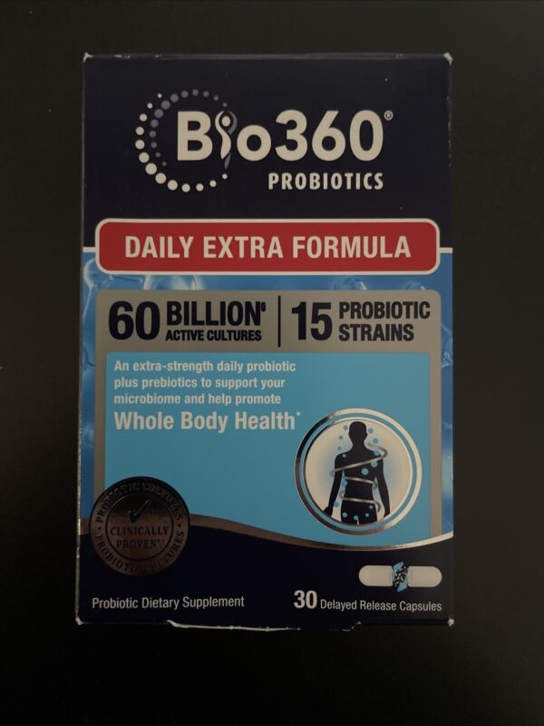 X3 Bio360 Probiotics Daily Extra Formula 30 Ct Delayed Release Clearance Read!