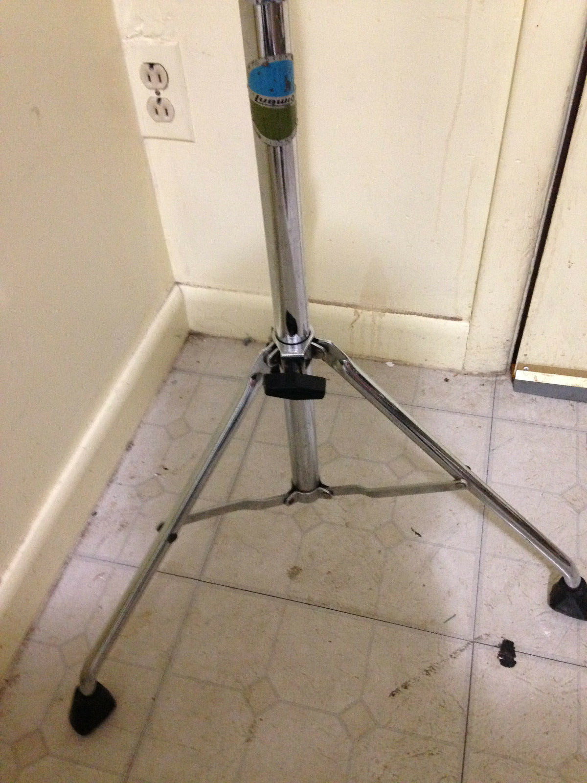 Ludwig Hercules Straight Crash/Ride Cymbal Stand Vintage 70s Tube-Leg Tripod USA