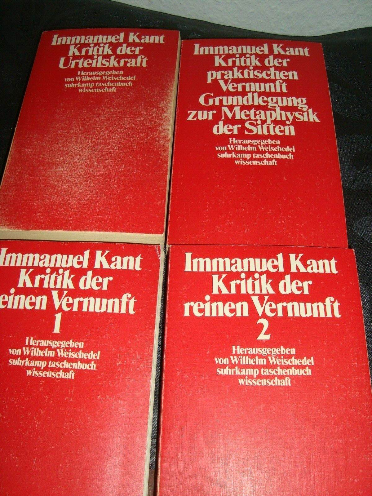 Immanuel Kant, Kritiken (vier Bücher)
