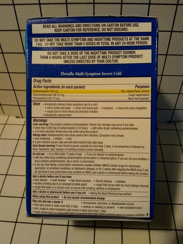 Theraflu Severe Cold & Cough 36 packs tea infusions