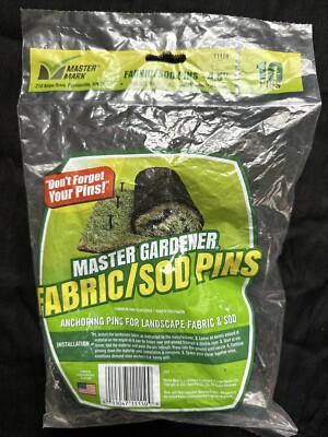  Master Mark Fabric/Sod Anchoring Pins Plastic 4.5'' 11110,#10,New,Free Ship 