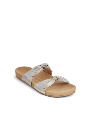 

JACK ROGERS Женские Бежевые Кожаные Шлепанцы на Платформе Annie Toe, Бежевый, 131211SA03