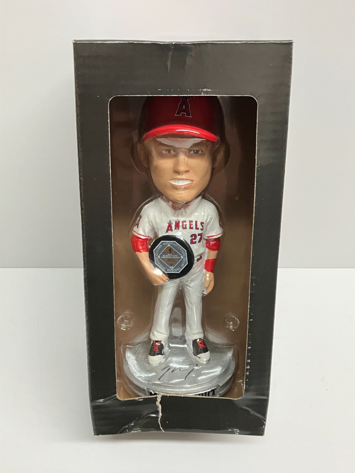 【未開封】MIKE TROUT bobblehead 2024 FREE SHIP ~ 2024 Mike Trout Angels THROWBACK JERSEY