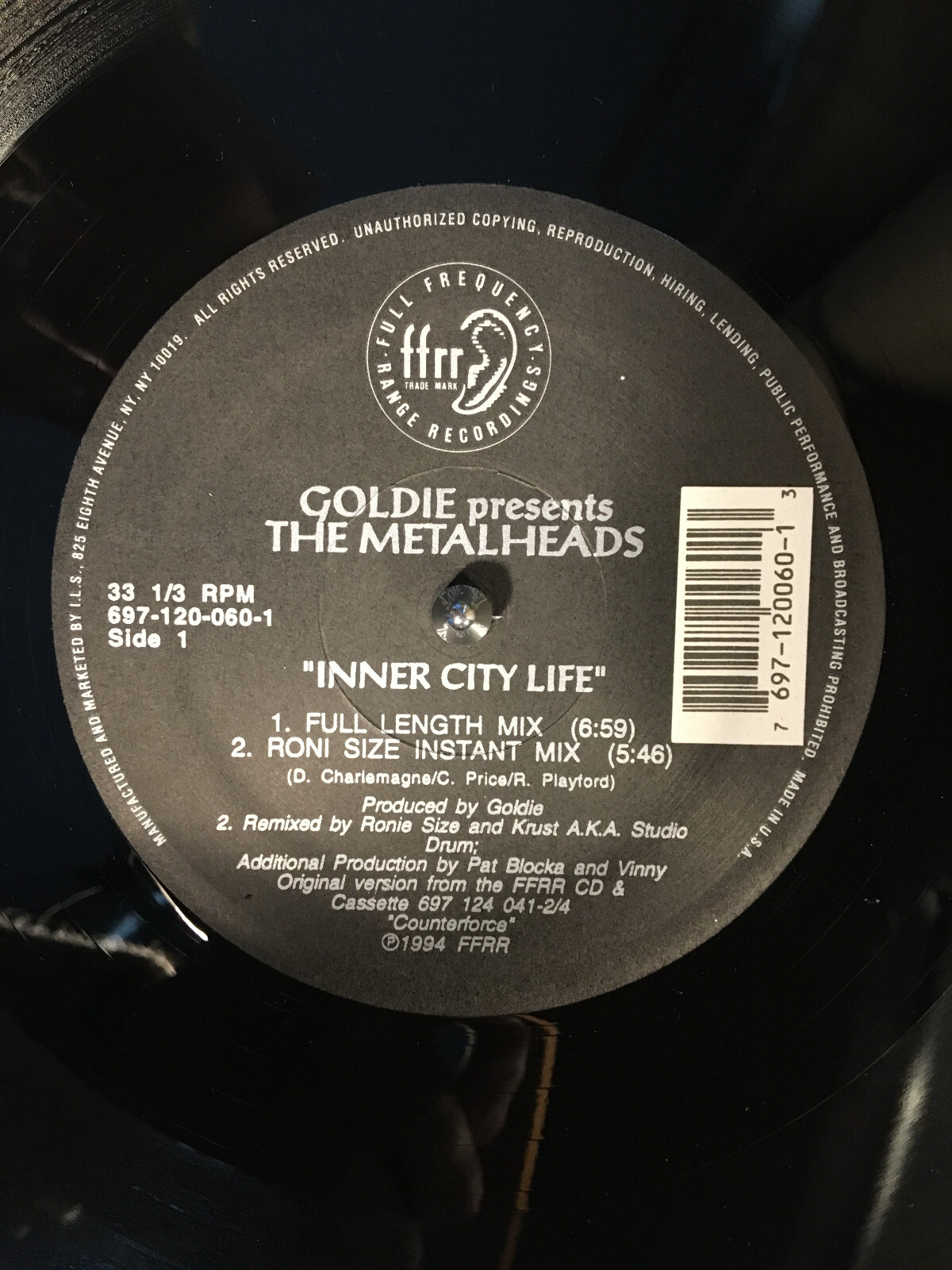 GOLDIE presents THE METALHEADS-INNER CITY LIFE 12