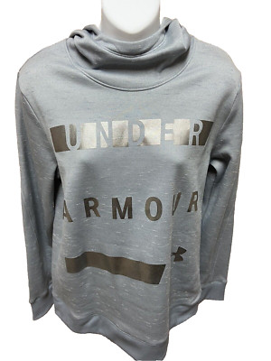 Under Armour Cold Gear Hoodie Sweatshirt Size Small Womens Gray Long Sleeve Top