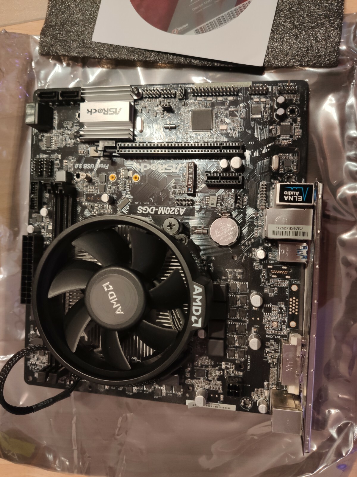 Bundle AMD Ryzen 5 1400 Aufrüstkit ASRock A320M-DGS Mainboard